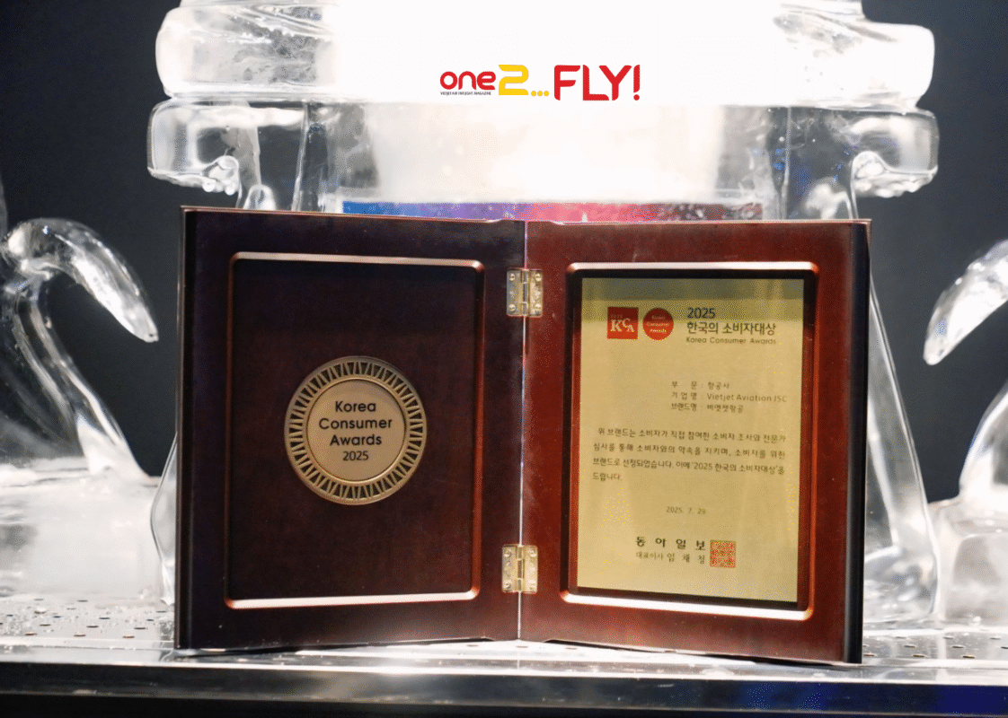 Giải thưởng ghi nhận những đóng góp nổi bật của Vietjet trong hơn một thập kỷ phục vụ khách hàng Hàn Quốc với mạng bay Việt – Hàn rộng khắp