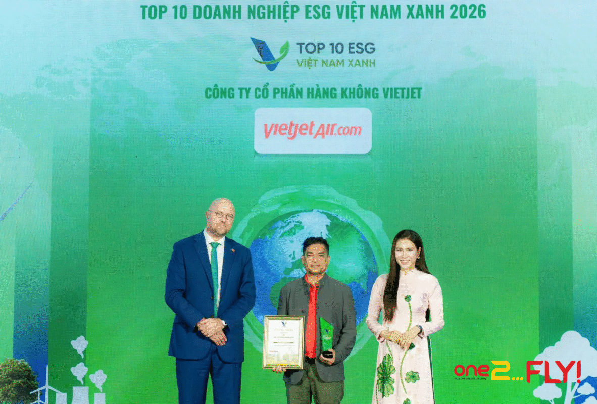 Vietjet liên tiếp hai năm được vinh danh trong Top Doanh nghiệp ESG Việt Nam Xanh